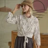 شومیز کراپ گره ای A41741
