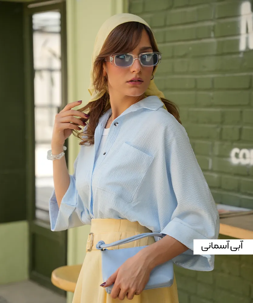 شومیز اطلس پشت پیله A51012 - Image 5