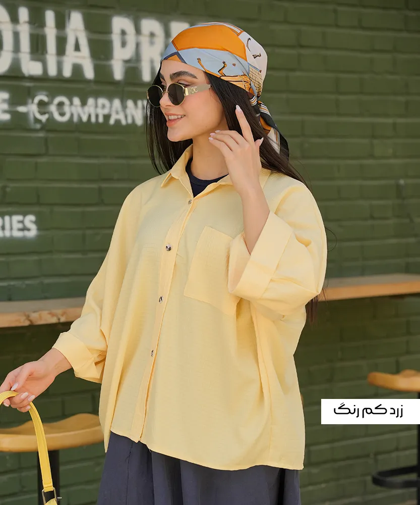 شومیز اطلس پشت پیله A51012 - Image 6