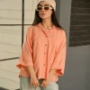 شومیز اطلس پشت پیله A51012