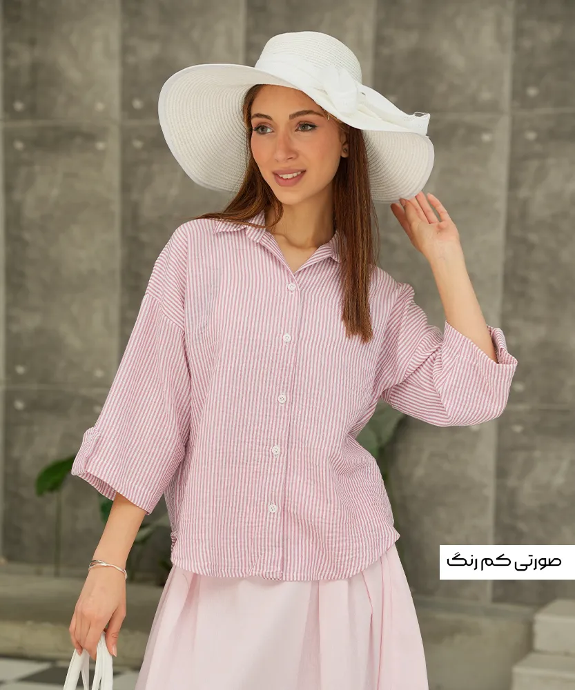 شومیز راه راه نسیم A51146 - Image 2