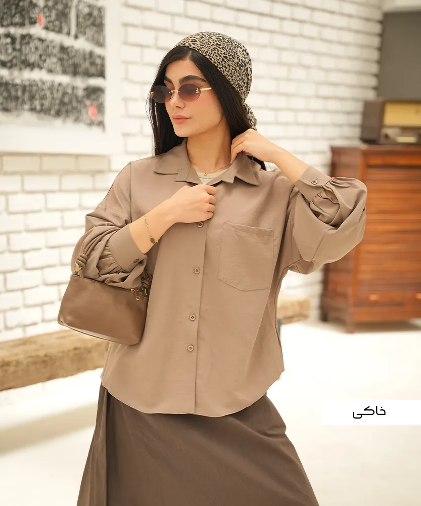 شومیز پری سیلک ساناز A410762 - Image 15