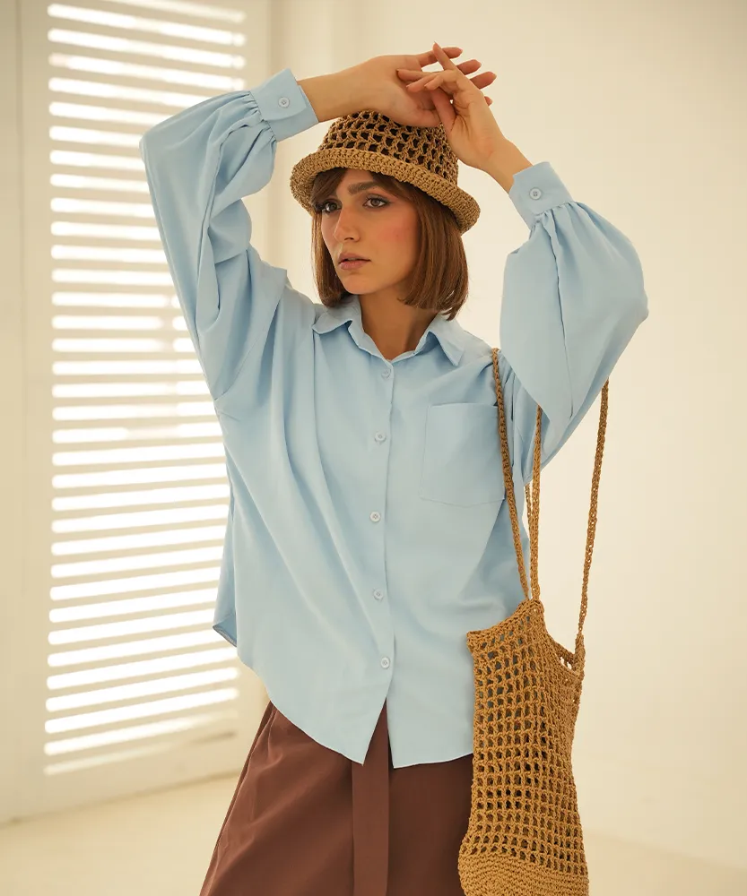 شومیز پری سیلک ساناز A410762 - Image 12