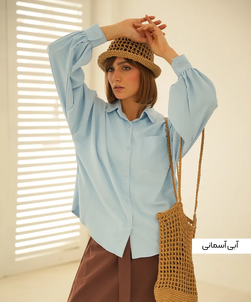 شومیز پری سیلک ساناز A410762 - Image 7