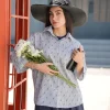شومیز یارا پاگون دار A51166