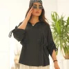 شومیز جلوبسته آستین گت دیلون A51338
