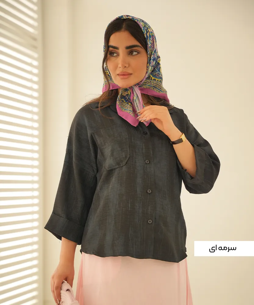 شومیز تک جیب گازوئیلی A410231 - Image 3