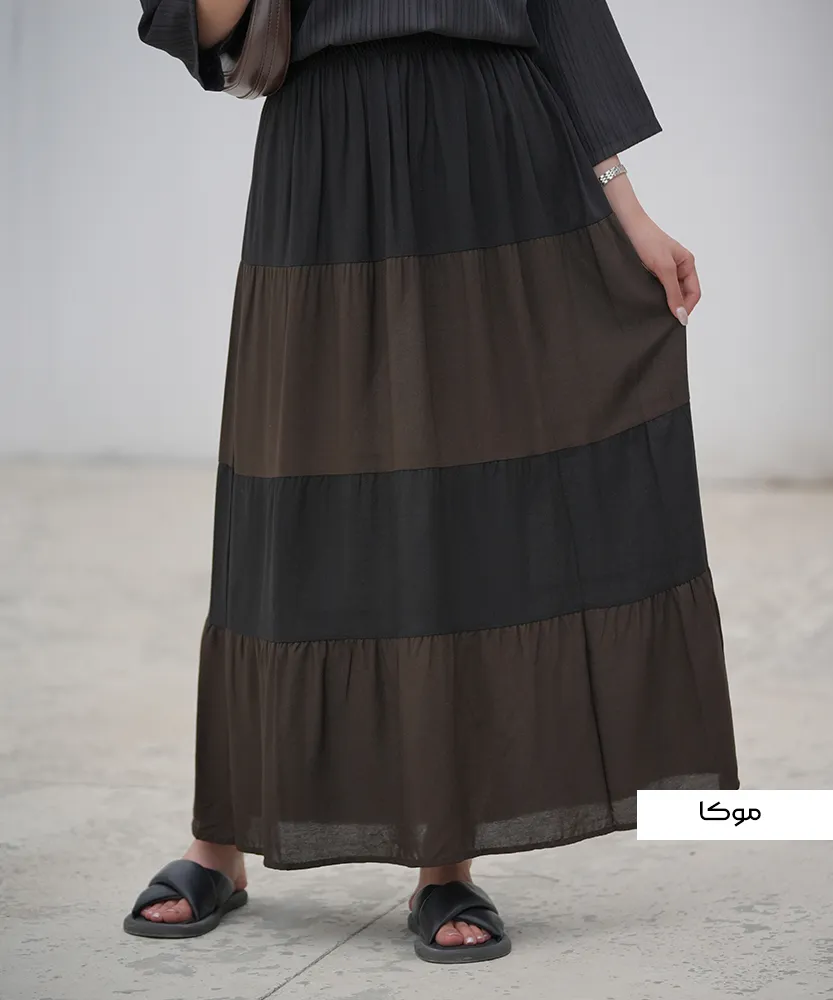 دامن بلند نخی D10165 - Image 4