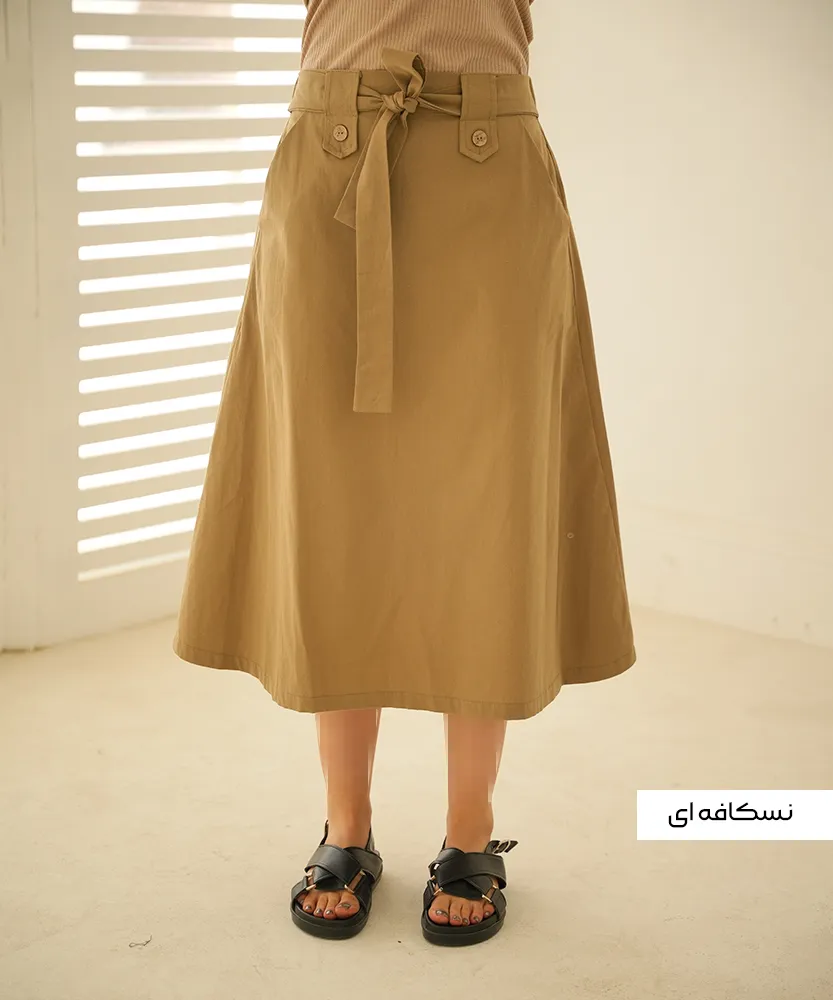 دامن لینن D51000 - Image 6