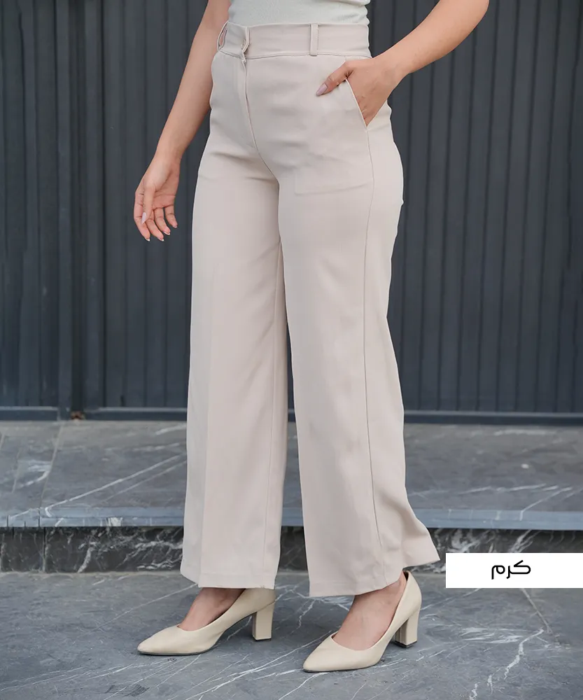شلوار زنانه بگ گرپ سان رنگبندی E41325 - Image 5