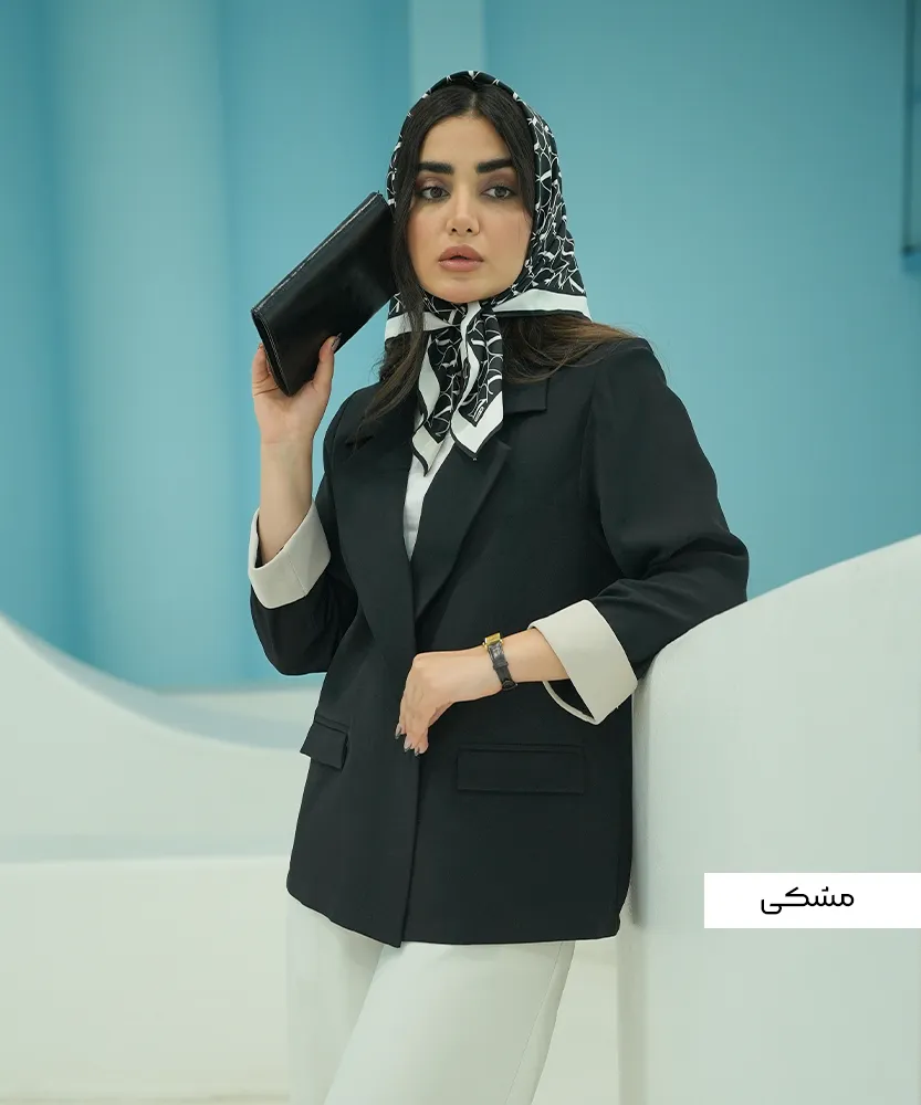 کت مچ پاکتی ترنم کرپ K41715 - Image 3