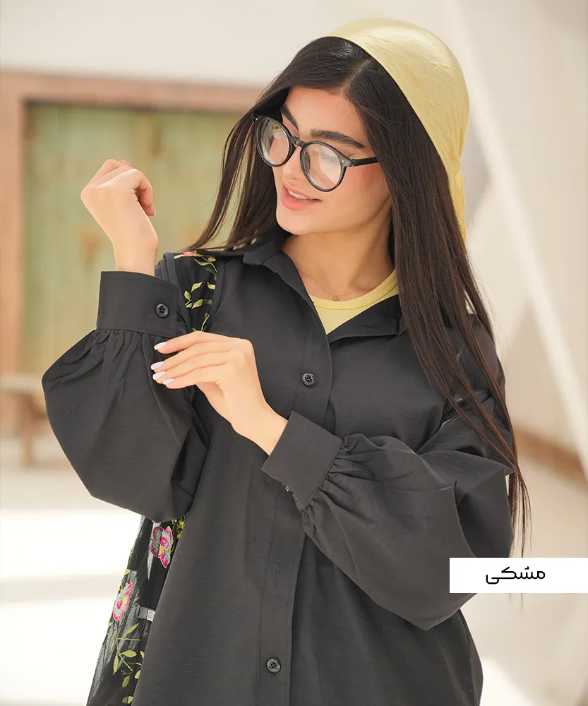 مانتو پری سیلک آستین لش M41354 - Image 3
