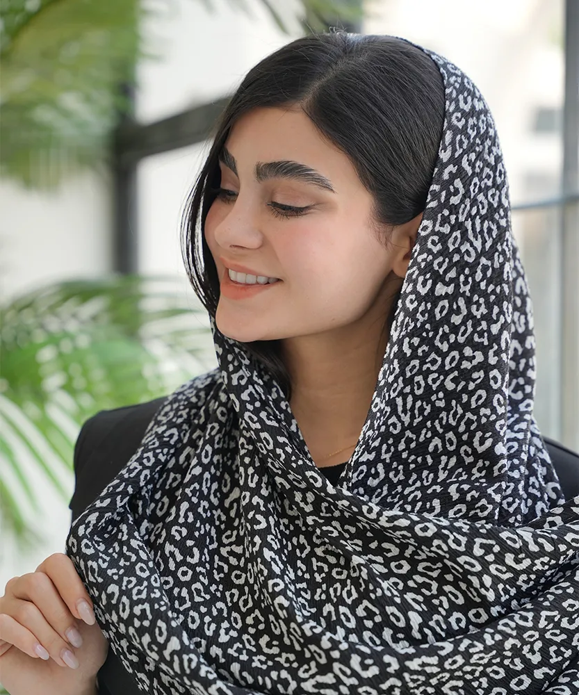 شال چاپی پلنگی N31445