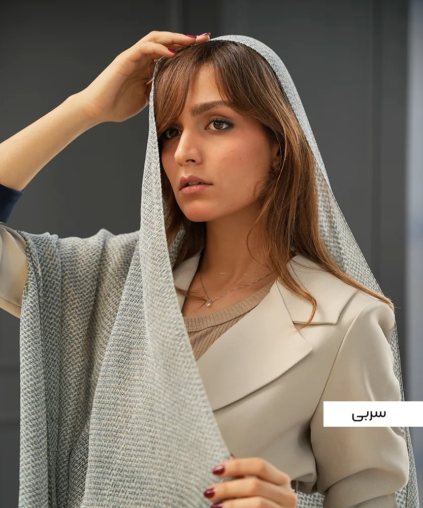 شال پلیسه ریز چاپی N41089 - Image 6