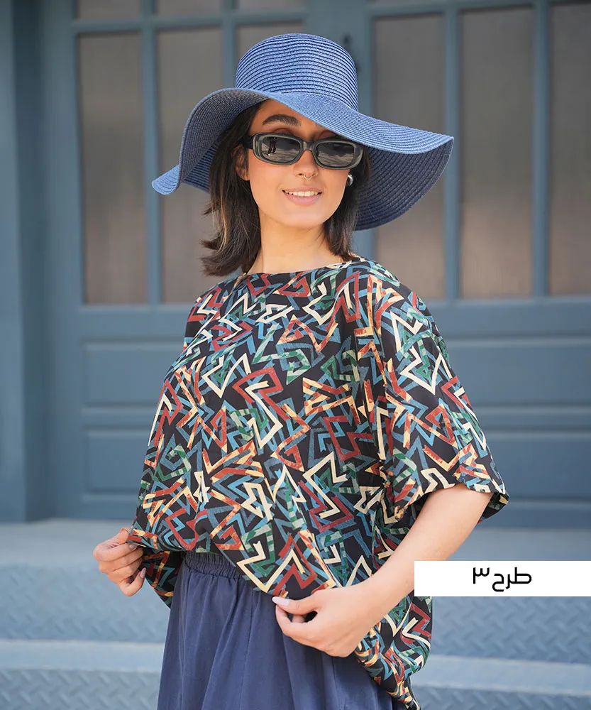 تیشرت سایز بزرگ نخی T51093 - Image 4