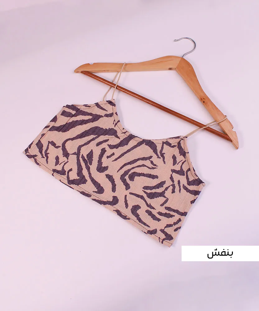 تاپ نیم تنه W41076 بنفش
