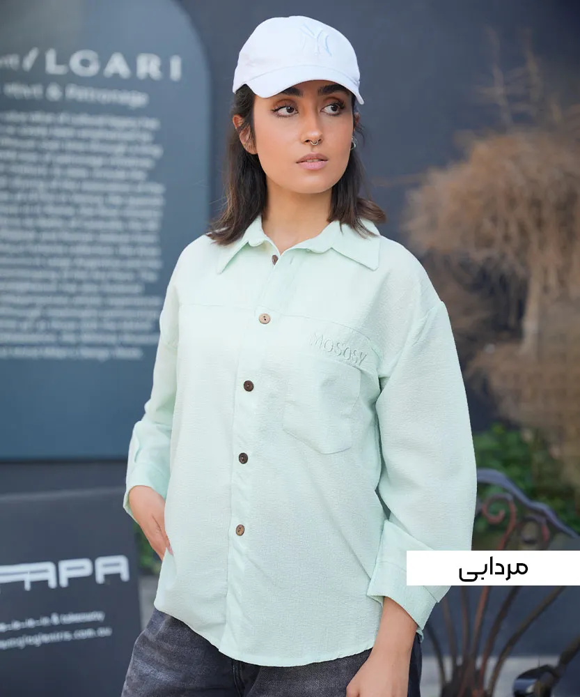 شومیز پفکی گلدوزی A51144 مردابی