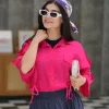 شومیز کمرگت سرشانه بندی شیشه ای A51264