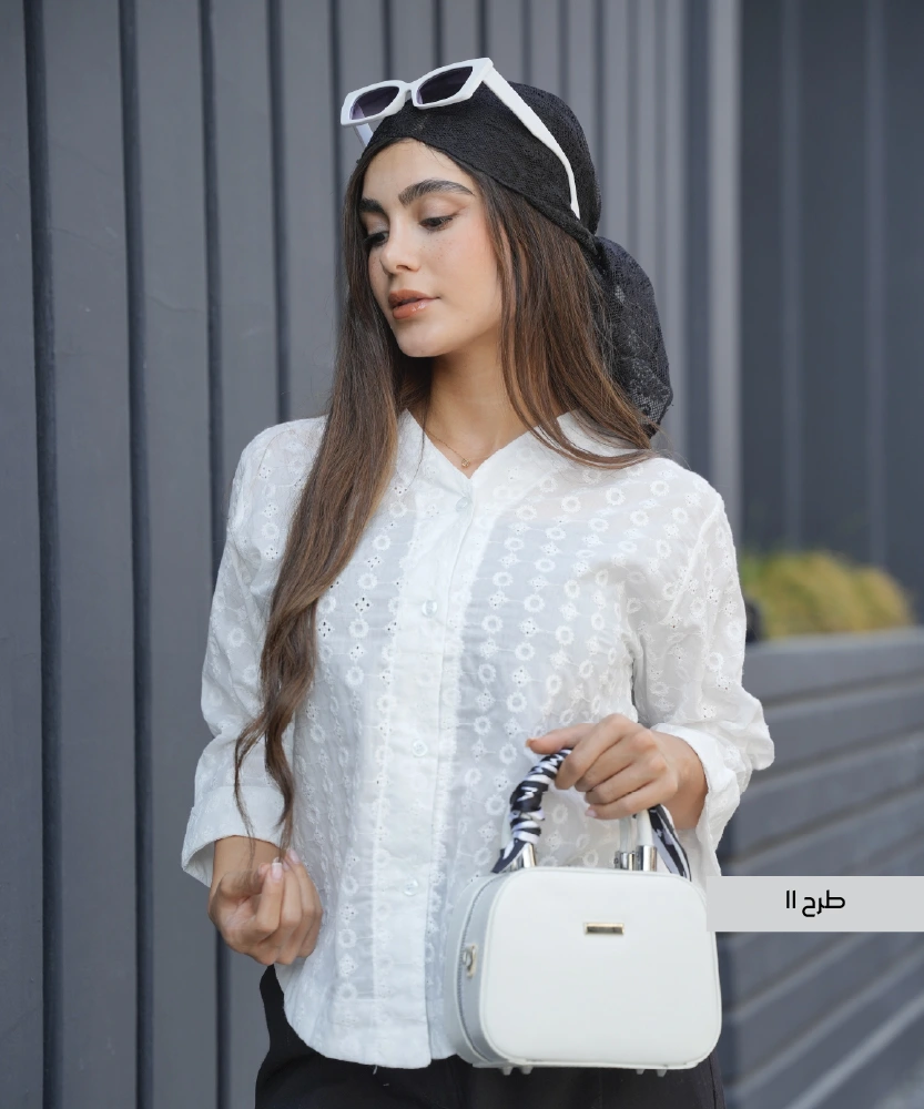 شومیز سوزن دوزی A411254 - Image 15
