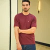 تیشرت جیب دار پنبه کریستال T52134