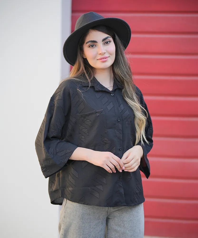 شومیز کسمه باکسی A410146