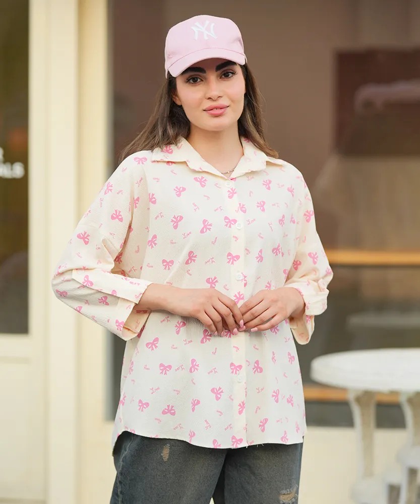 شومیز آستین پاکتی پفکی A51065