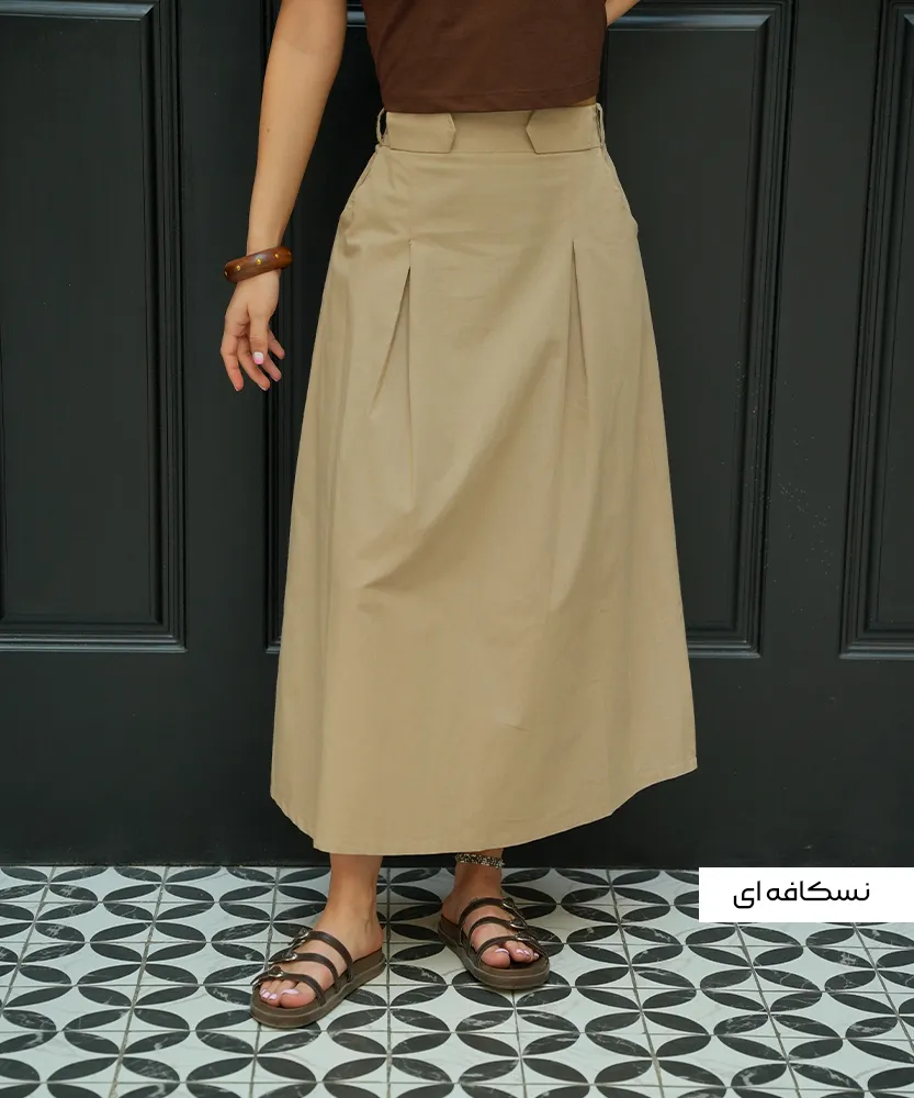 دامن لینن صبا D51012 - Image 3