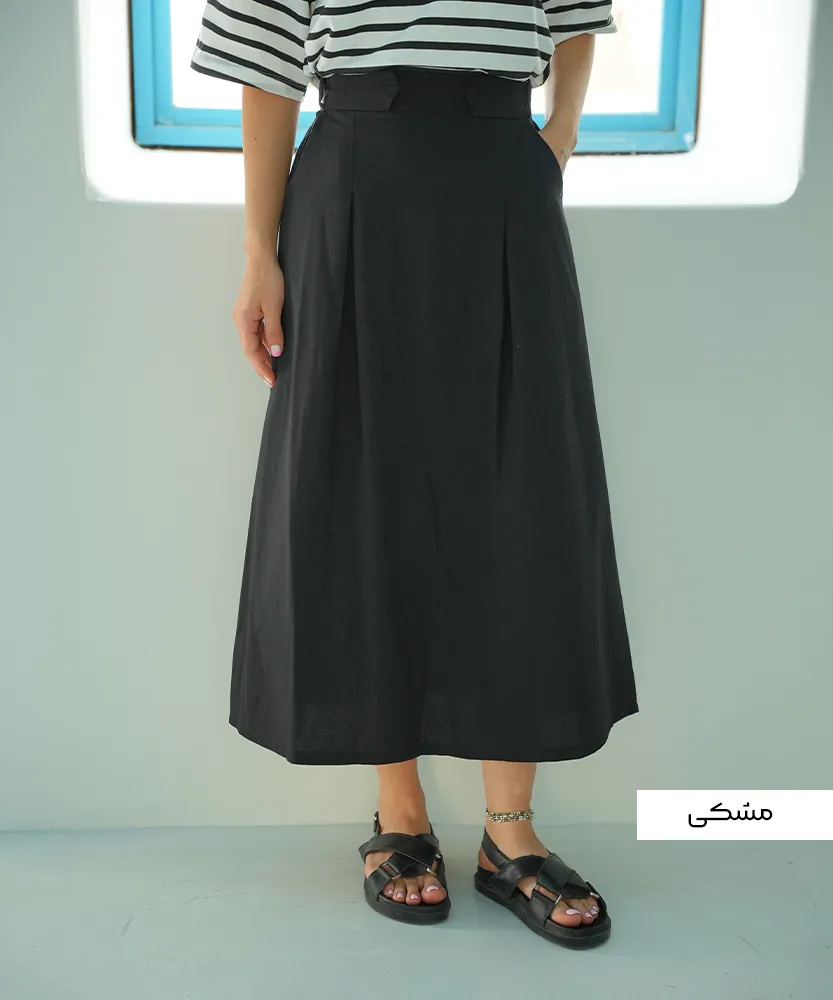 دامن لینن صبا D51012 - Image 7