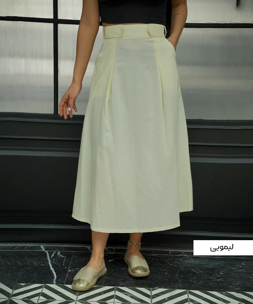 دامن لینن صبا D51012 - Image 10