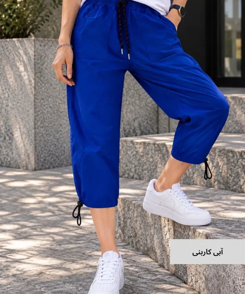 شلوار کتان زنانه رنگی برمودا E10722 - تصویر 5