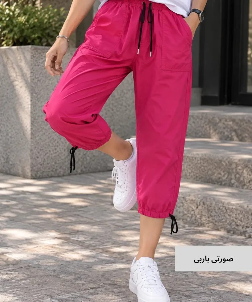 شلوار کتان زنانه رنگی برمودا E10722 - تصویر 10