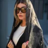 شال توری مشکی N31572