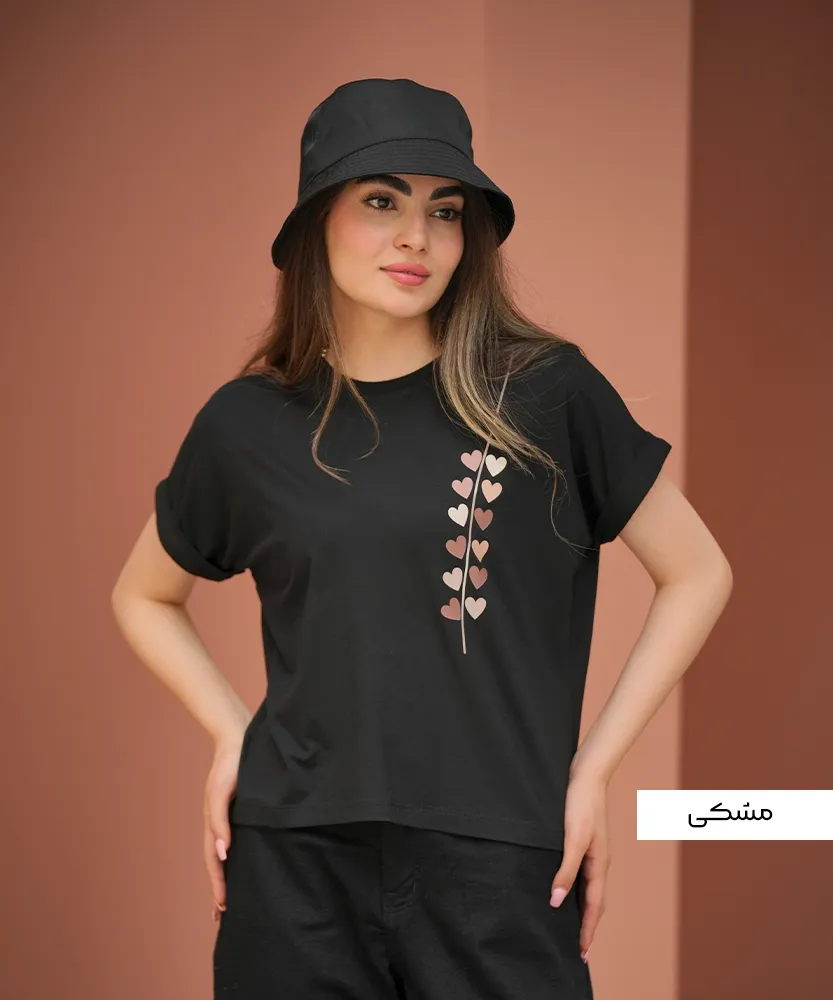 تیشرت آستین پاکتی ویسکوز T51942 - Image 3