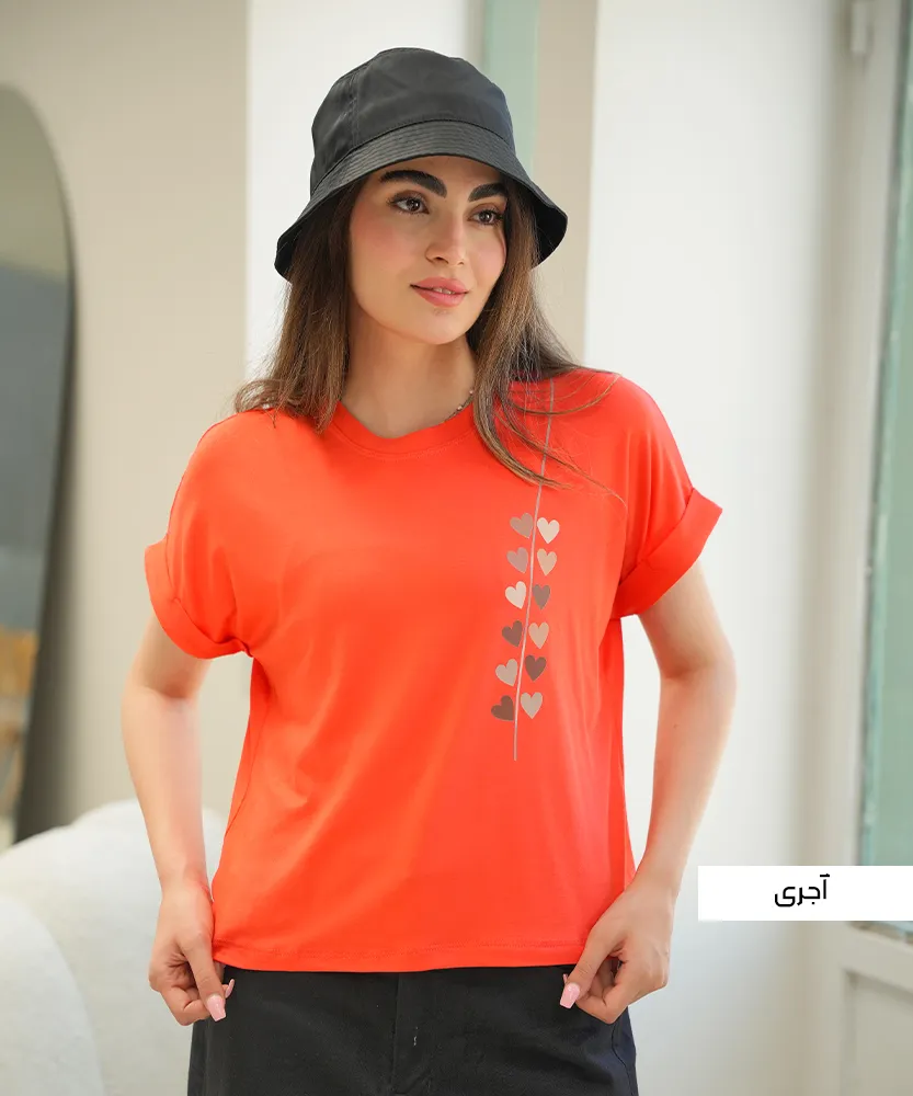 تیشرت آستین پاکتی ویسکوز T51942 - Image 4