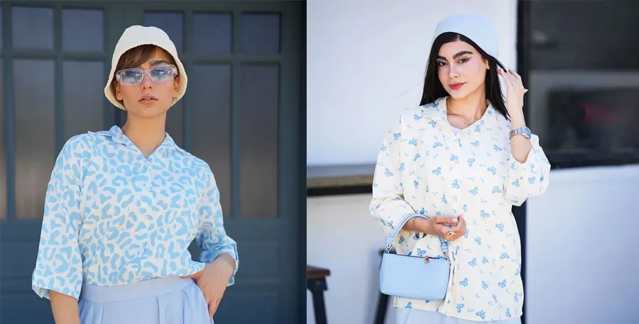 دو مدل شومیز با پارچه ینزی
