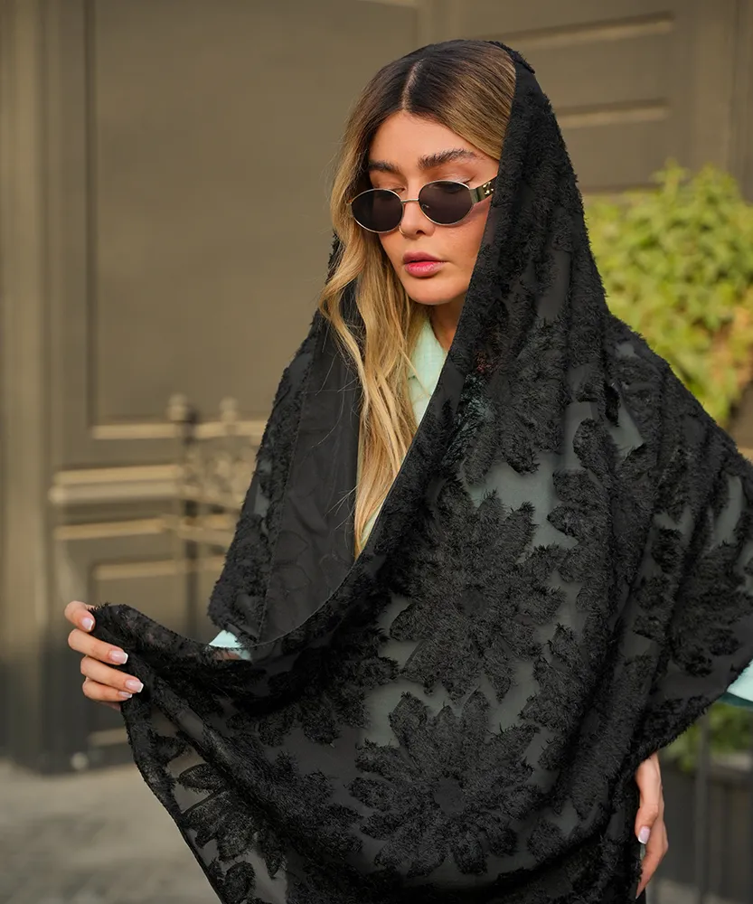 شال کرپ ریش N41180