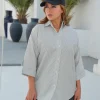 شومیز راه راه قواره دار A51607