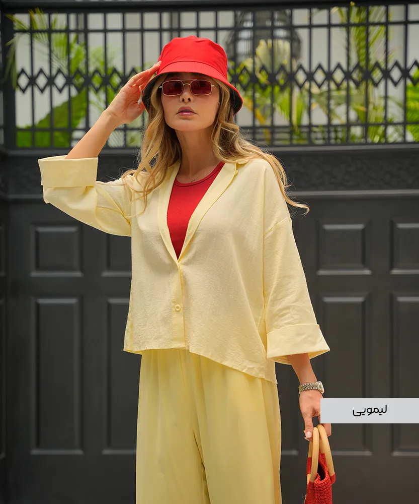 شومیز کادنزا پشت تک دکمه A51651 - Image 3