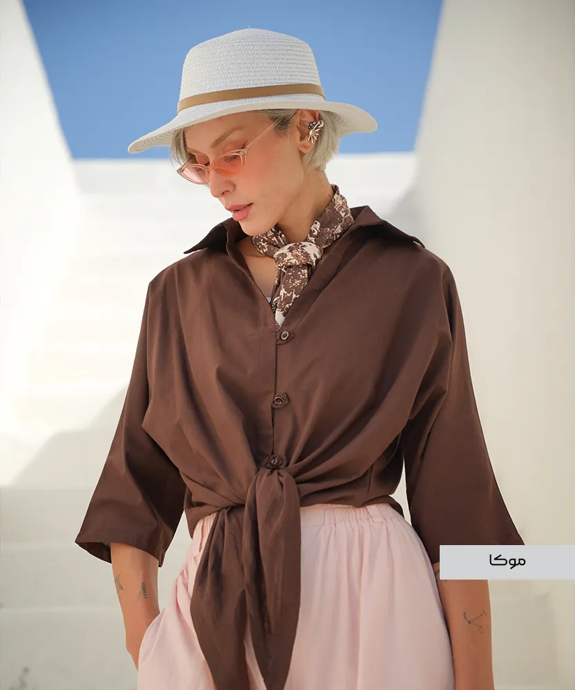 شومیز گره ای A51753 - Image 2