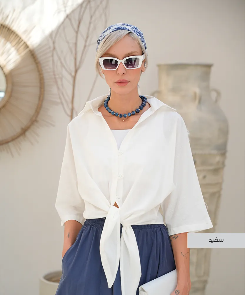 شومیز گره ای A51753 - Image 7