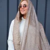 شال توری پلیسه پشت ماری N41189