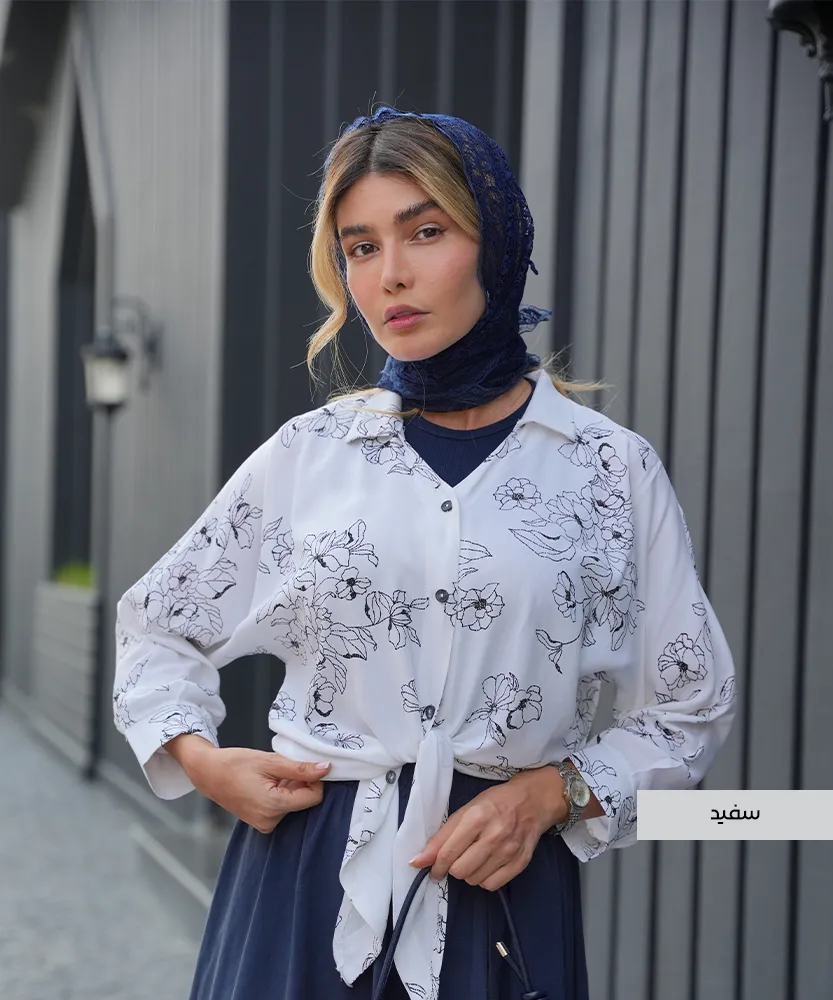 شومیز جلو گره ای A51779 - Image 2