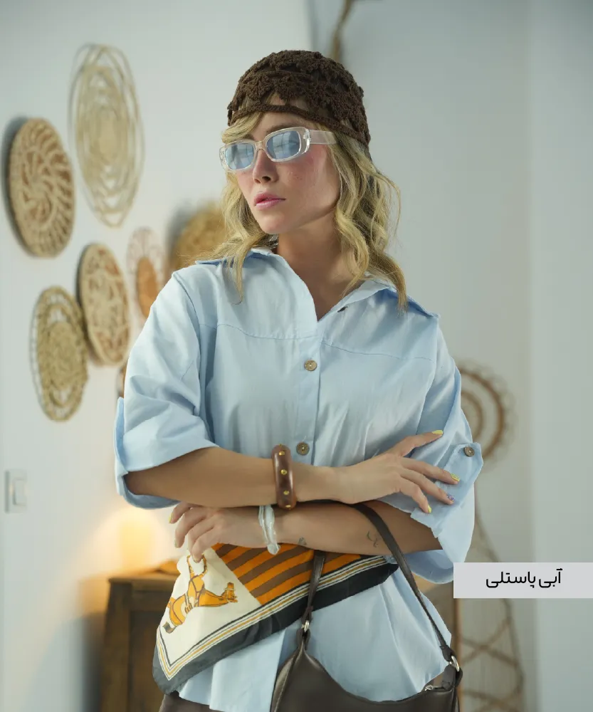 شومیز لینن پاگن دار A410202 - Image 6