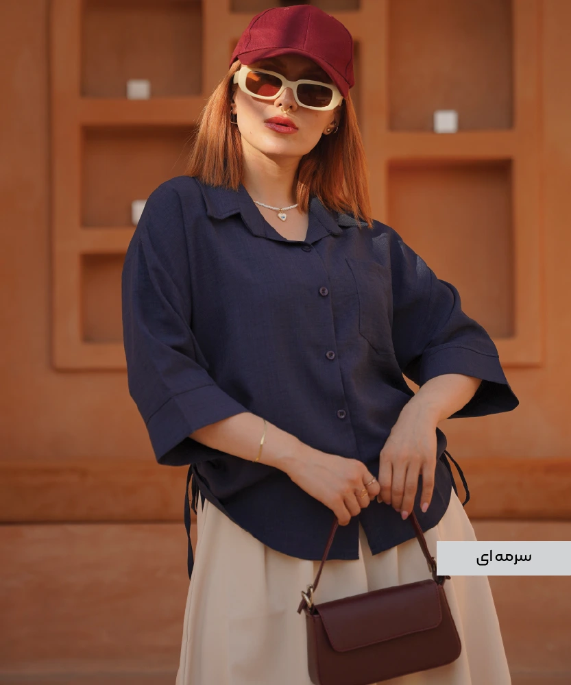 شومیز لینن اسلپ فرناز A51823 - Image 7