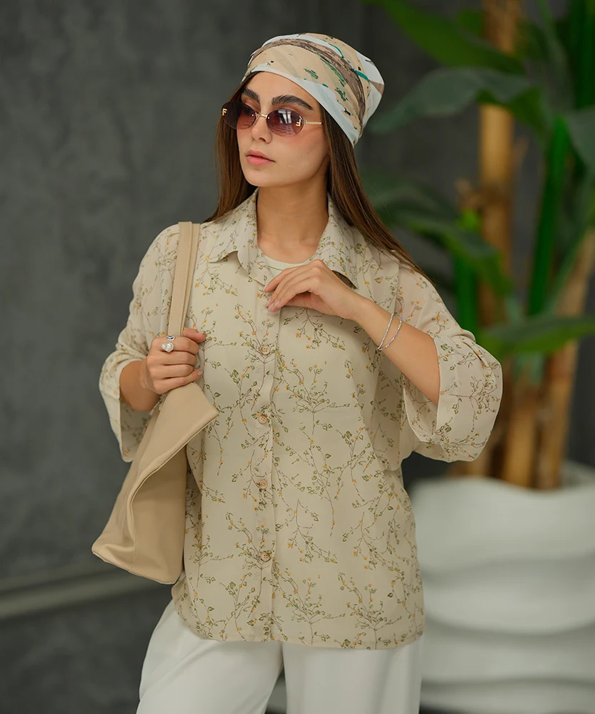 شومیز کرپ حریر A511107