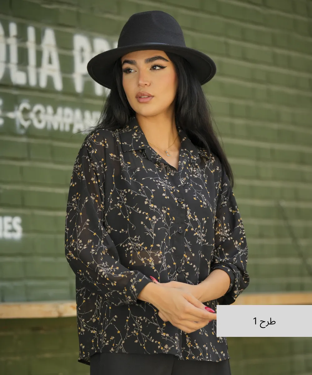 شومیز صحرا کرپ حریر A511076 - Image 2