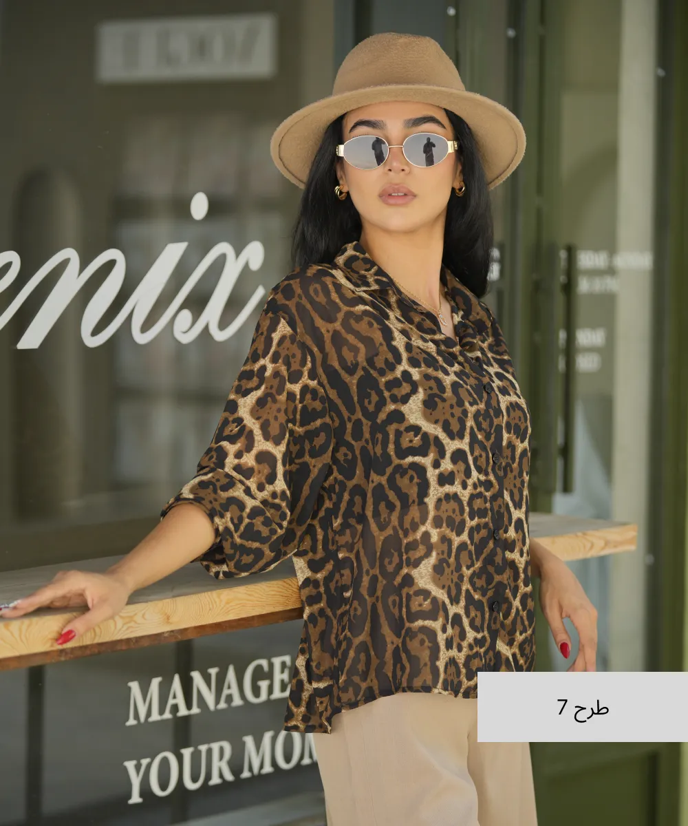 شومیز صحرا کرپ حریر A511076 - Image 8