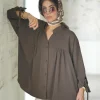 شومیز کتان سیلک عروسکی A51761