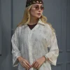 شومیز شیشه ای گل برجسته A51921