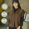 وست یقه شکاری کتان K511110